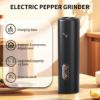 Picture of BNMQ Electric Salt and Pepper Grinder Set with Charging Base, 2-Pack