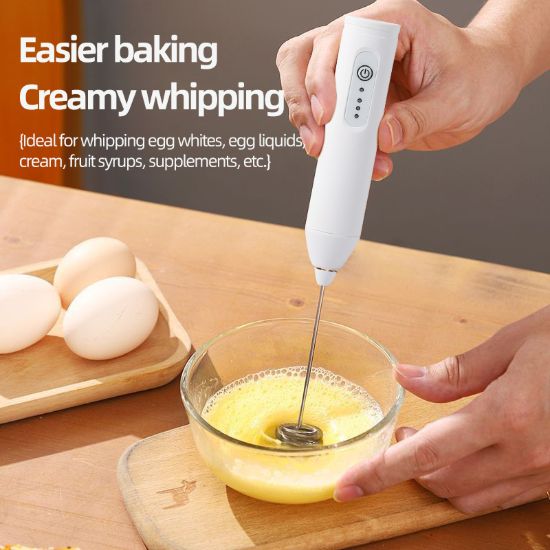 Picture of BNMQ Hand Milk Frother comes with 3 accessories